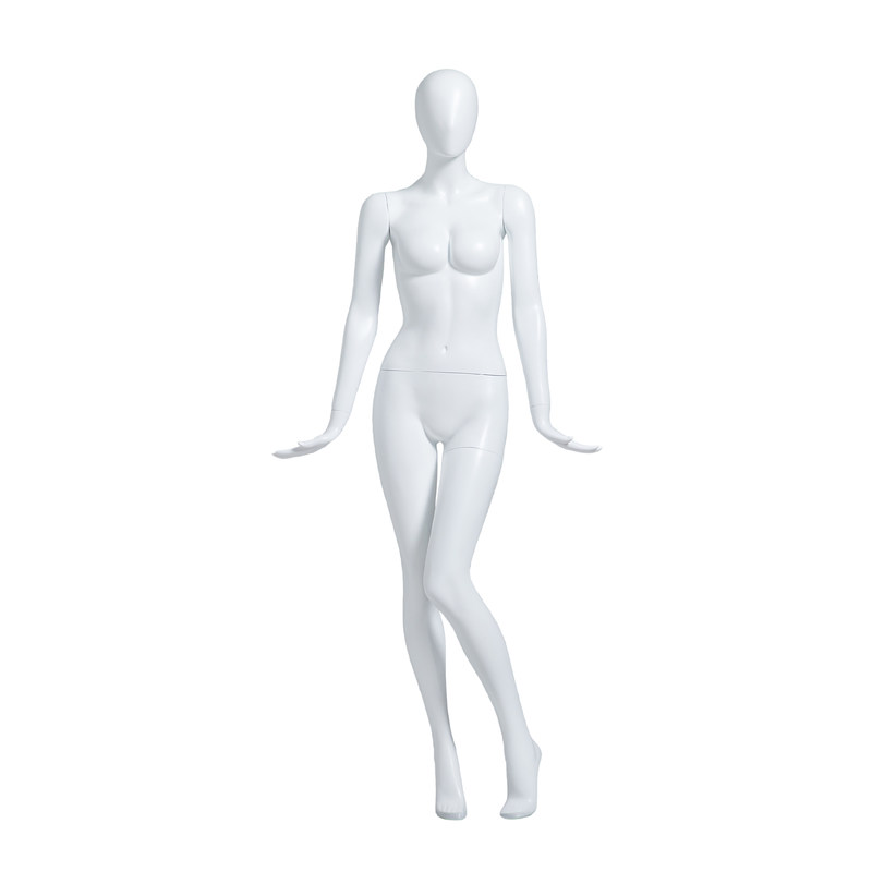 Blanco maniquí femenino realista cuerpo completo cintura de 60 cm para ropa deportiva